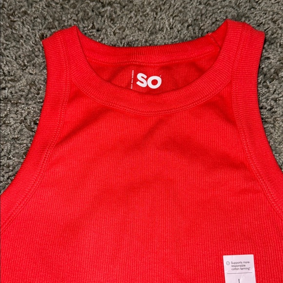 (2) Juniors Ribbed Tank Tops SO (Large) NWT - Picture 3 of 11